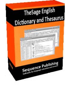 Thesaurus 7.11.2654 and the Portable Thesage English Dictionary are available for free download.